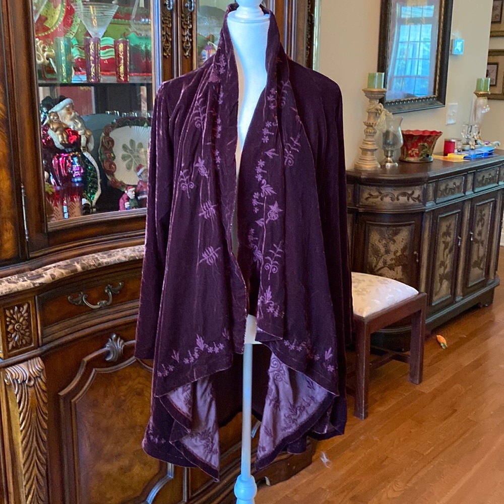 Karyn Seo Elsa Waterfall Embroidered Jacket